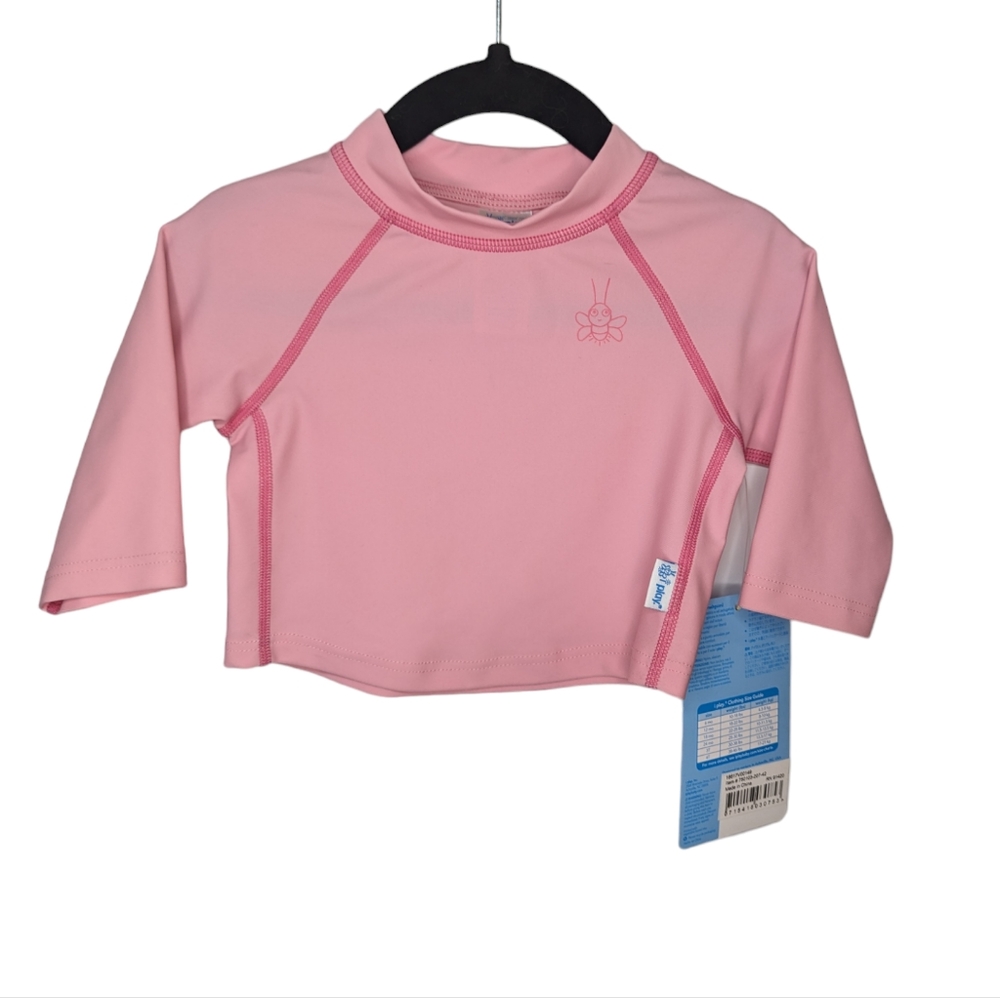 I Play Pink UPF 50+ Rashguard Shirt Size 6 months